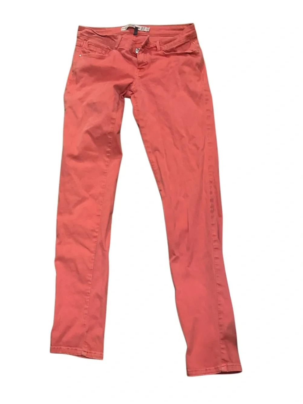 Zara Trafaluc Core Denim Coral Skinny Jeans - Picture 2 of 4